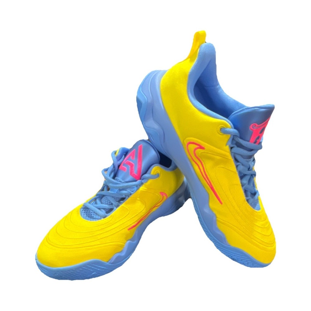40 N20/Nike Giannis Immortality 4 FZ6734-700 Sneaker Yellow Blue Pink Kids US 7Y